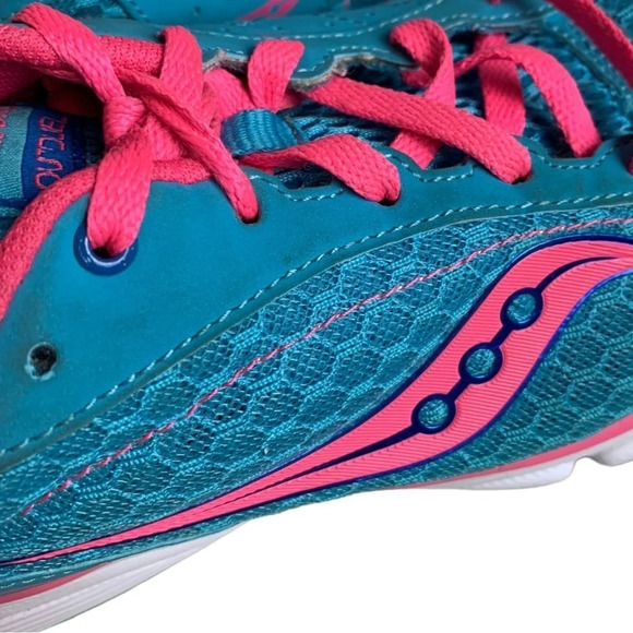 Saucony Women’s Outduel Sneakers Size  US 9.5 Pink Blue - Picture 10 of 16